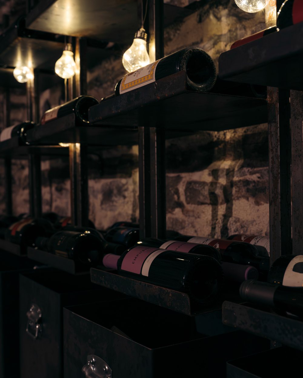 Wine cellar, restaurant photography in Lefkada